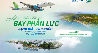 Bamboo Airways mở bán vé bay Rạch Giá - Phú Quốc, giá chỉ từ 9.000 đồng