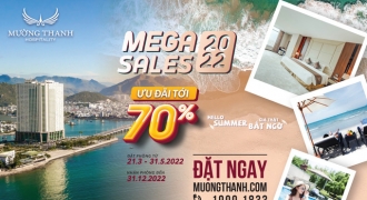 Tập đoàn Mường Thanh mở bán chương trình Mega Sale 2022 với mức ưu đãi lên tới 70%