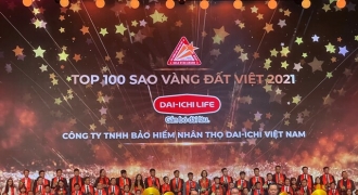 Dai-ichi Life Việt Nam vinh dự nhận giải thưởng “Sao Vàng đất Việt năm 2021”