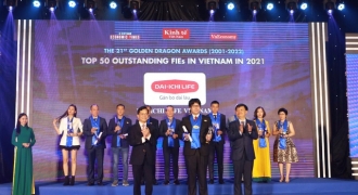 Dai-ichi Life Việt Nam nhận Giải thưởng Rồng Vàng 2022 lần thứ 13 liên tiếp