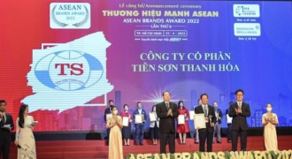 Tiên Sơn Thanh Hóa được vinh danh Top 10 thương hiệu mạnh ASEAN 2022