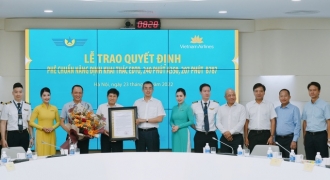 Vietnam Airlines trở thành hãng bay đầu tiên của Việt Nam đạt khai thác tầm bay mở rộng trên 180 phút