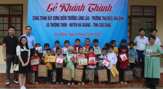 Quỹ Toyota Việt Nam hỗ trợ xây trường học tại Cao Bằng