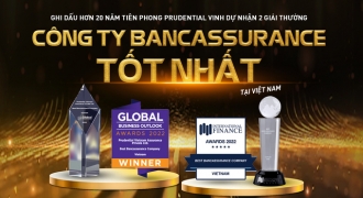 Prudential Việt Nam nhận giải thưởng uy tín cho kênh phân phối qua hợp tác Ngân hàng