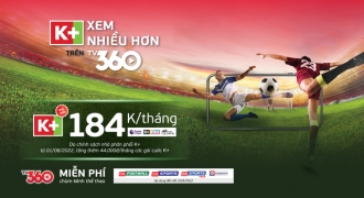 Áp dụng giá mới đối với gói K+ trên TV360