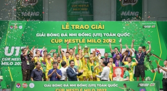 Sông Lam Nghệ An lên ngôi vô địch Giải bóng đá Nhi đồng (U11) toàn quốc - Cúp Nestlé MILO 2022 