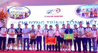 FC Báo chí Thanh Hóa tổng kết, trao thưởng Press Cup 2022