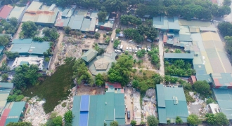 Xử lý việc lấn chiếm đất công viên hồ điều hoà ở Hoàng Mai - Hà Nội