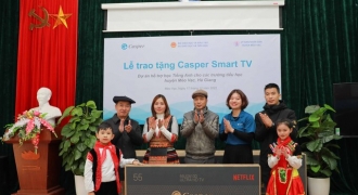 Casper Việt Nam trao tặng Smart TV cho các em học sinh vùng cao Hà Giang