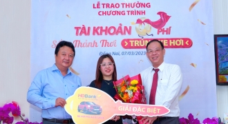 Khách hàng Đồng Nai trúng xe hơi Peugeot cùng HDBank