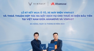 Ahamove mua 200 xe Vinfast để triển khai dịch vụ cho thuê xe máy điện đầu tiên tại Việt Nam