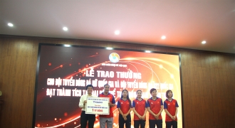 THACO tặng Đội tuyển bóng đá nữ Việt Nam 1 tỷ đồng