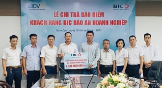BIC chi trả 1,5 tỷ đồng bảo hiểm BIC Bảo An Doanh Nghiệp tại Nam Định