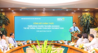 BIDV triển khai chuẩn tin điện Iso20022 tại hệ thống thanh toán Payment Hub
