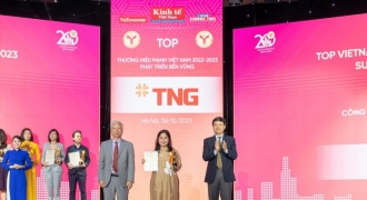 TNG Holdings Vietnam được tôn vinh “Thương hiệu mạnh - Phát triển bền vững năm 2023”