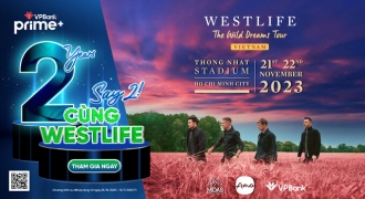VPBank chiêu đãi 5.000 vé miễn phí đêm nhạc Westlife