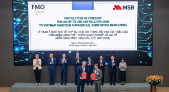MSB nhận tài trợ 100 triệu USD từ Ngân hàng Phát triển doanh nghiệp Hà Lan