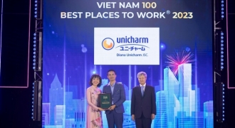 Diana Unicharm vinh danh trong “Top 100 nơi làm việc tốt nhất Việt Nam 2023”