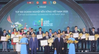Acecook Việt Nam được vinh danh Top 100 doanh nghiệp phát triển bền vững năm 2023