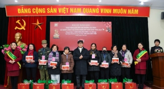 Bảo Tín Minh Châu tặng quà tết 1 tỷ đồng cho gia đình khó khăn tại Hà Nội và các tỉnh