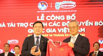 Acecook Việt Nam nâng cấp gói tài trợ cho Đội tuyển Việt Nam lên mức cao nhất