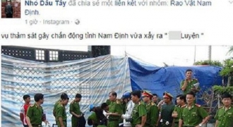 Xác định người bịa đặt thông tin “thảm án 8 người chết ở Nam Định”