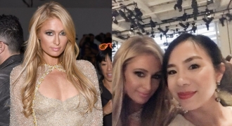 CEO Elise ngồi cùng hàng Paris Hilton xem thời trang tại New York