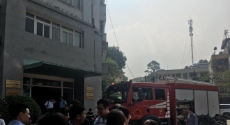 Cháy ở tầng 9 tòa nhà văn phòng làm việc trực thuộc Bộ Nông nghiệp