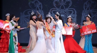 Lâm Hải Vi xuất quang Hoa hậu Doanh Nhân Hoàn Vũ 2017