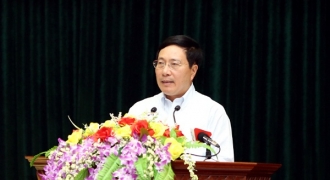 Phó Thủ tướng Phạm Bình Minh tiếp xúc cử tri tại xã đạt chuẩn nông thôn mới của Thái Nguyên