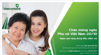 “Ngàn quà tặng đong đầy niềm vui” của Vietcombank tri ân khách hàng nữ nhân ngày 20/10