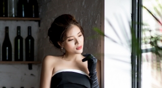 Hoa hậu Phan Hoàng Thu khoe vẻ sexy với style cổ điển