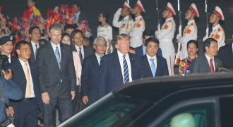 Tổng thống Hoa Kỳ Donald Trump đã tới Thủ đô Hà Nội