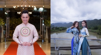 Hoa hậu Phan Thị Mơ, Phan Thu Quyên bay bổng trong áo dài Nhật Dũng