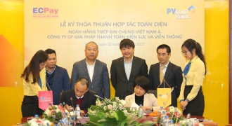 PVcomBank và ECPay ký Thỏa thuận hợp tác toàn diện
