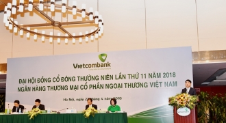 Vietcombank: Lợi nhuận trước thuế năm 2017 đạt 11.341 tỷ đồng