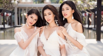 Trước khi hết nhiệm kỳ, top 3 Hoa hậu Việt Nam 2016 khoe nhan sắc “không góc chết” trên biển