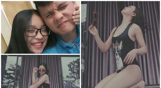 Bạn gái Quang Hải tung ảnh bikini nóng bỏng cổ vũ người yêu trước bán kết lượt về