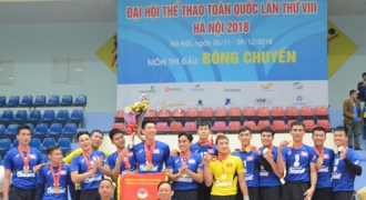 Đại hội thể thao toàn quốc: Bóng chuyền nam Khánh Hòa lần đầu lên ngôi