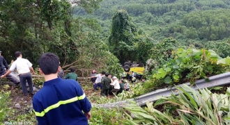 Vụ xe khách lao xuống vực đèo Hải Vân: Cơ quan công an thông tin nguyên nhân gây tai nạn
