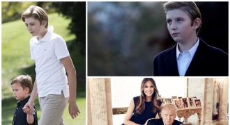 Ngoại hình cực thu hút của con trai út Tổng thống Trump, 12 tuổi cao 1m9, bảnh bao hơn tài tử