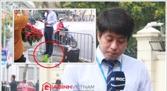 Sau trường quay di động, phóng viên đài MBC News tiếp tục gây chú ý khi tác nghiệp hiện trường
