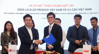 CJ CGV và LG ELECTRONICS ký thoả thuận hợp tác toàn diện