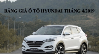 Bảng giá ô tô Hyundai tháng 4/2019: Đồng loạt giảm nhẹ, Hyundai Tucson giảm 18 triệu đồng