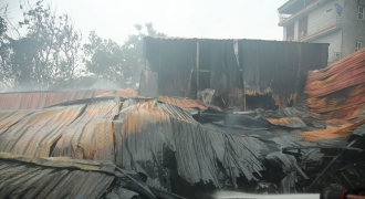 Hiện trường đám cháy lớn ở Trung Văn làm nhiều người chết và bị thương