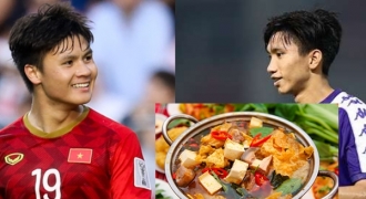 Văn Hậu, Quang Hải ăn lẩu Thái sau khi thắng Thái Lan tại King's Cup