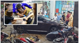 Tin mới nhất vụ nữ tài xế Mercedes tông hàng loạt xe máy: Đã có 9 người nhập viện