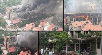 Cháy lớn khu biệt thự liền kề gần Thiên Đường Bảo Sơn: Có tiếng nổ kinh hoàng