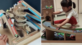 Ông bố trẻ dùng phế liệu làm đồ chơi 3D cho con gái, hút hàng triệu người xem