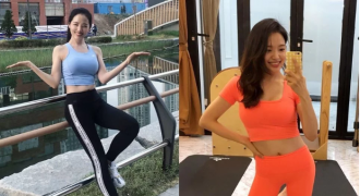 Mẹ bỉm sữa Hàn Quốc hóa “hot girl” phòng gym nhờ giảm 13 kg